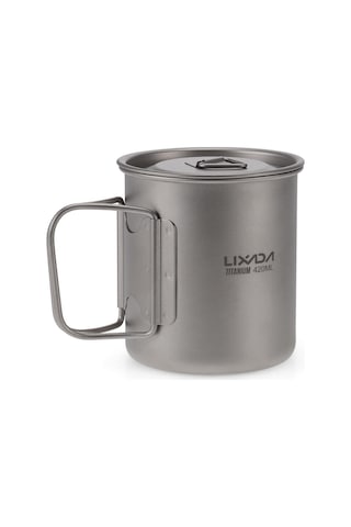 420ml Lixada Ultralight Titanyum Bardak Açık Taşınabilir 300ml/350ml/420ml/550ml/650ml Kamp Piknik Su Bardağı Çok Renkli