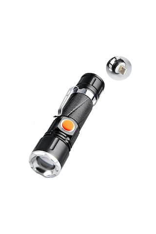 P50 Led Şarjlı Mıknatıslı Usb El Feneri Watton Wt-622 Siyah