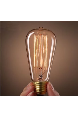 Edison Flemanlı St64 Rustik 40w E27 Duy Dekoratif Armut Ampul