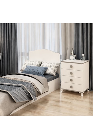 Garaj Home Elit Genç Odası Takımı Gri Diğer