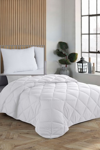 Formeya Beyaz Tek Kişilik Yastık ve Yorgan Seti 155X215