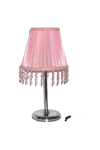 Pembe Boncuklu Yatak Odası Kız Çocuk Odası Abajur