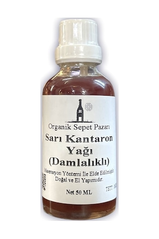 Organik Sepet Pazarı Sarı Kantaron Yağı Damlalıklı 50 ML Organik Sepet Pazarı Sarı Kantaron Yağı Damlalıklı 50 ML