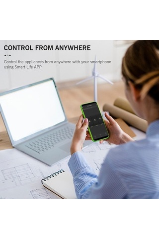 Novahub Akıllı Wi-fi Priz Anahtarı - 2/3'lu Set, 3500w Yük, Siyah/beyaz