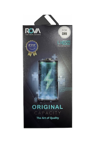 General Mobile Gm8 Batarya Kvk Pil Rova + Montaj Seti
