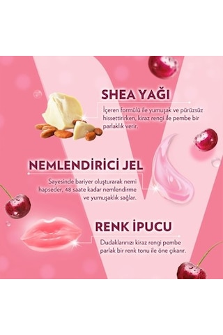 Dudak Bakım Kremi, 4.8 Gram Cherry Blush Aroması İle