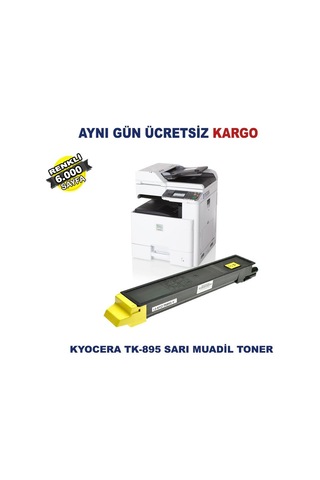 Tk-895 / Kyocera Ecosys Fs-C8020 Sarı Uyumlu Toner 6.000 Sf