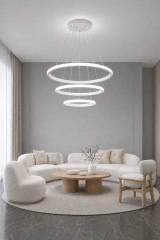 Rizon 3 Lü Led Sarkıt Avize Beyaz Işık