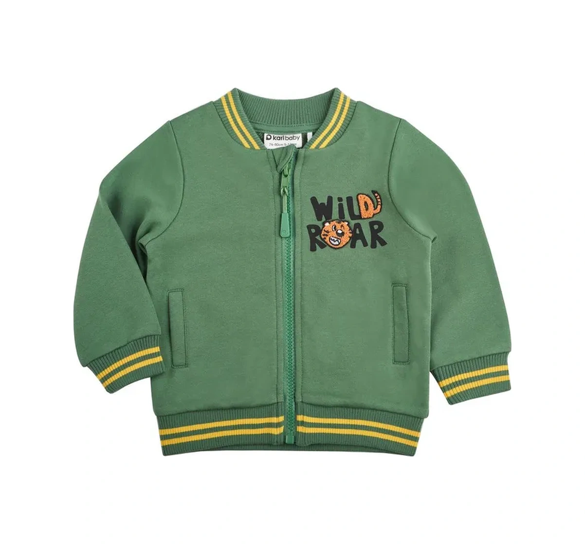 Kari Baby Küçük Bir Erkek Çocuk İçin Fermuarlı Bomber Ceket 330018165 Khaki