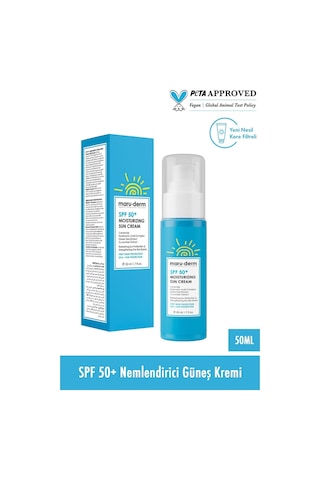 Maruderm Nemlendirici Güneş Kremi SPF50+ 50 ML