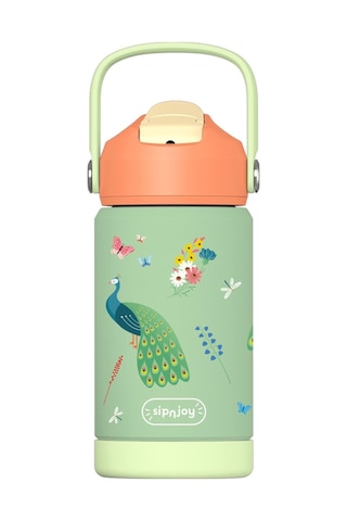 Sipnjoy - Flipsip Çocuk Su Termosu 360 Ml - Peacock Queen