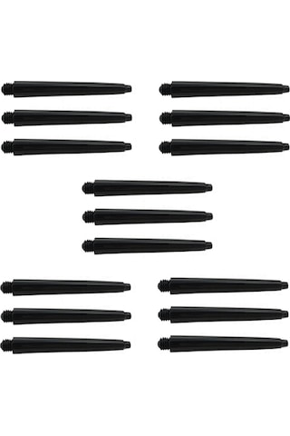 5 SET (15 Adet) 48mm DARTSAN NYLON DART ŞAFT-SHAFT. Siyah
