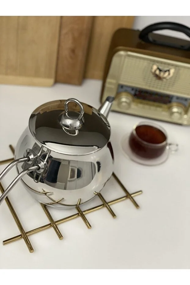 Küre 1.50 Lt Paslanmaz Çelik Bitki Çayı Demliği Çelik