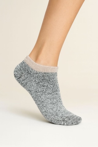 Socks 6 Çift Kadın Ekstra Kalın Termal Havlu Kendinden Desenli Patik Çorap Çok Renkli