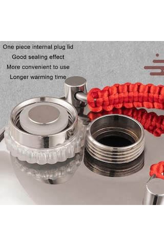 Sones 13cm Tek Parça Kapak 304 Paslanmaz Çelik Çorba Poşeti El Isıtıcı Sıcak Su Torbası