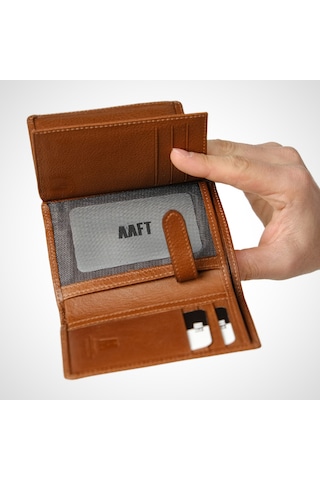 Mft Leather Hakiki Deri Erkek Cüzdan - İsim Baskılı, Kişiye Özel Alex 2808 - Napa Taba Napa Taba