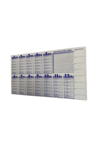 Statik Akıllı Kağıt Ingilizce Çarpım Tablosu 100x56 Cm