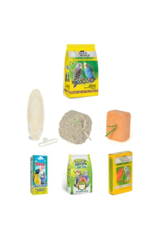 Purecanpati Gold Wings Muhabbet Kuş Seti