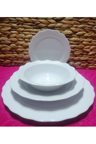 Porland Porselen Frııly 24 Parça 6 Kişilik Yemek Takımı