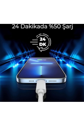 Woyax by Deji Apple Uyumlu iPhone Lightning 25W PD Hızlı Şarj Cihazı