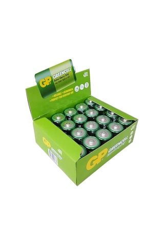 Gp Gp13G-2S2 R20P Greencell Çinko Karbon Büyük Boy D Pil 20'li