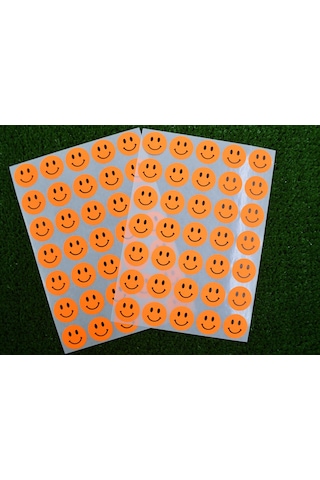 Tanex Tnx-328 Flo Daire Turuncu Gülen Etiketi 19 MM 70 Adet