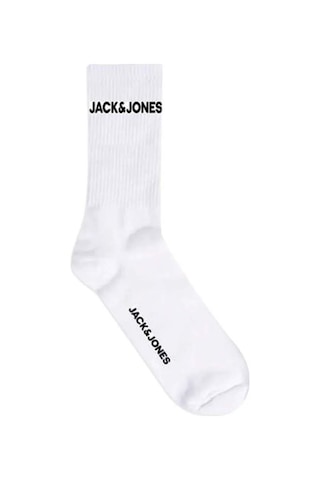 Jack & Jones 12179475 Jacbasic Logo Tennis Sock 5 Pack Noos Beyaz 001