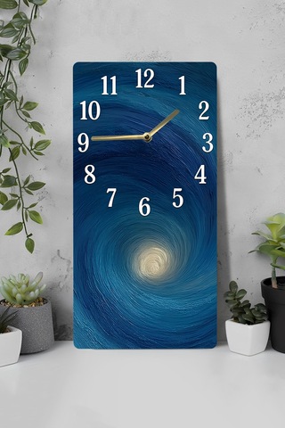 Uv Baskı Mdf Tablo Saat 30x60 Cm Dekoratif Tasarım Usd247 Ahşap Saat Usd247