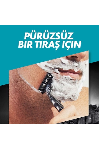 Gillette Mach3 Charcoal Avantajlı Yedek Tıraş Bıçağı 8'li