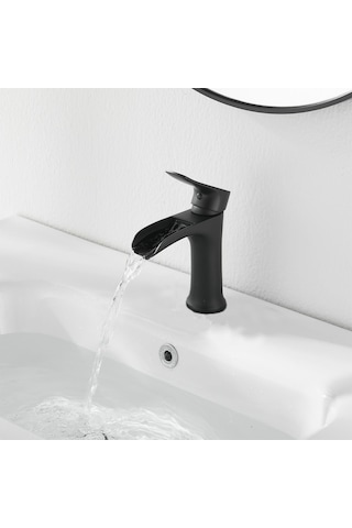 Fause Lavabo Bataryası Şelale Siyah Klb112-b Mat Siyah