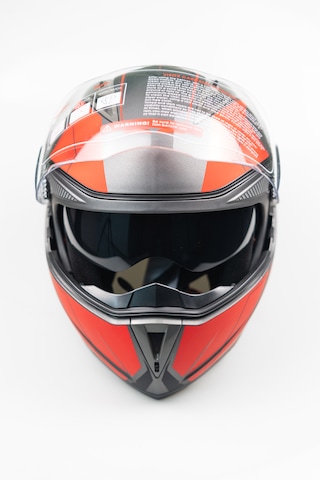 Helmets JK20 - 902 Çene Açılır Güneş Vizörlü Motosiklet Kaskı Kırmızı - Gri