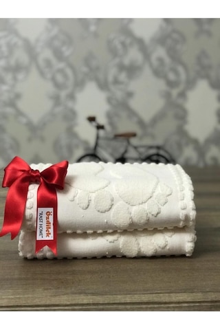 Banyo Ayak Havlusu 2'li Krem