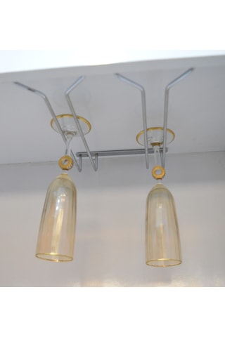 Krom 2 Bölmeli V Bardaklık Kadehlik