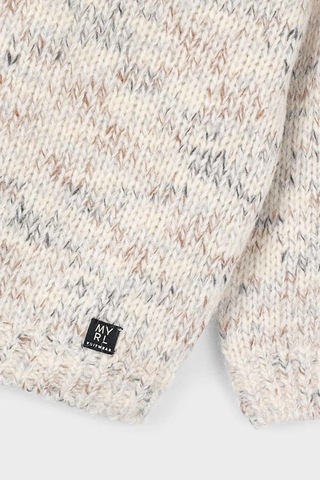 Erkek Çocuk Reglan Kollu Kırçıllı Triko Kazak - Bej Bej