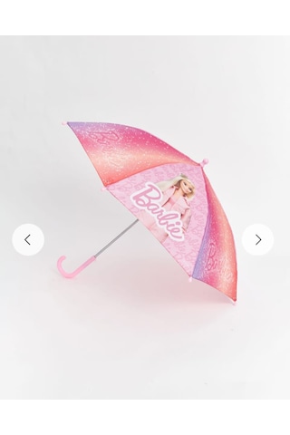 Barbie Lisanlı Çocuk Şemsiye Çok Renkli