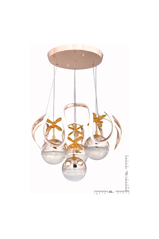 Raın 4 Top Gold Avize Gold