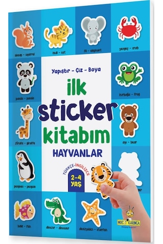 Yükselen Zeka Yapıştır-Çiz-Boya İlk Sticker Kitabım (2-4 Yaş)