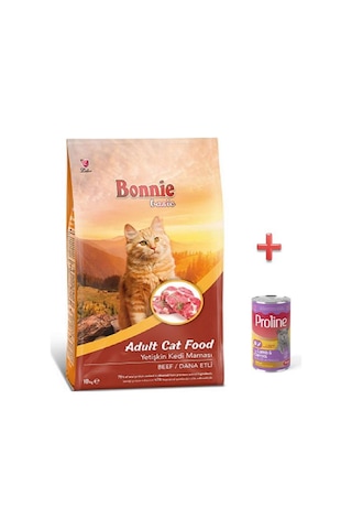 Bonnie Dana Etli Yetişkin Kedi Maması 10 KG + Konserve Mama