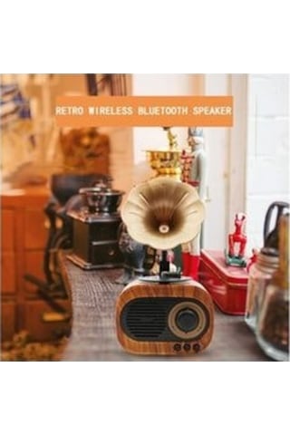 B5 Nostaljik Mini Radyo Gramofon Bluetooth/Radyo/Usb/Sd Speaker