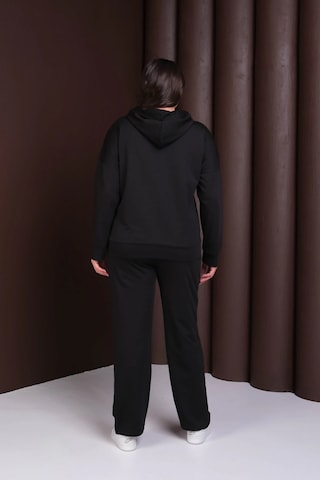 Kapüşonlu Crazy Baskılı Alt-üst Takım Siyah