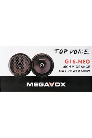 Megavox G16 Neo 600 Watt 100 Rms Slim Mıdrange Anfi uyumlu
