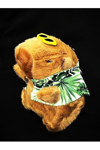 Dükkan Design Capybara Tatilde Peluş Anahtarlık Çok Renkli