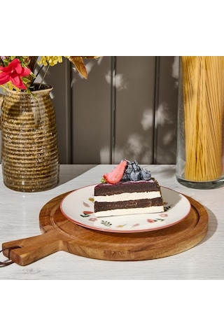 Tulu Porselen Faylinn Pasta Tabağı - Renkli - 19 Cm Renkli