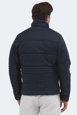 Slazenger Blanco Erkek Dik Yaka Slim Fit Lacivert Mont & Kaban Lacivert