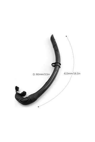 Neevoyu Silikon Katlanabilir Yetişkin Sıvı Solunum Borusu - Mor, 415mm Uzunluk, 90mm Çap, Taşıma Kutuğu İçerir Mor