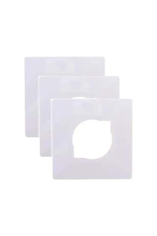 Bylectrıca Duvar Priz Kapağı Dekoratif, Beyaz, 3'lü 363562371