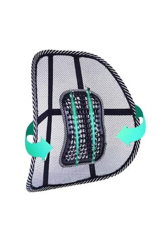 Araç Araba Sandalye Oto Bel Desteği Terletmez Masajlı - Ortopedik