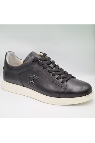 Libero 4704 Siyah Hakiki Deri Erkek Günlük Sneaker Ayakkabı Siyah