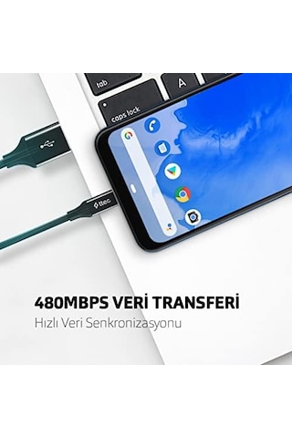 Alumicable Micro Usb 120cm Şarj Kablosu - Altın 2dk11a