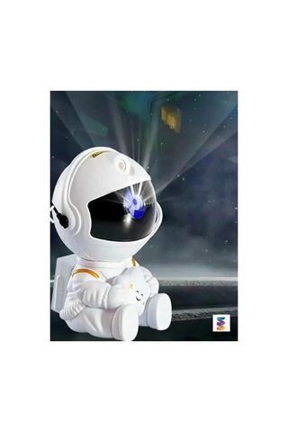 Özel Üretim Dekoratif Masa Üstü Hediye Astronot Projektör Gece Lambası Lw6 Mini Beyaz Çok Renkli
